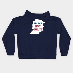 Trump Not Guilty, Free Trump. Kids Hoodie